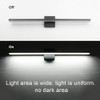 Ralbay 31.5inch Modern LED Black Vanity Light 28W Aluminum Frosted