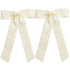2PCS Hair Bows for Women Girls, Beige Bow for Hair