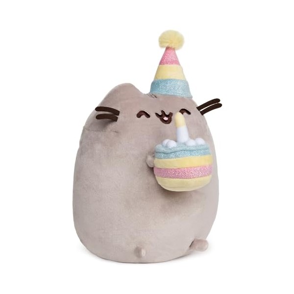GUND Pusheen Birthday Cake Plush Stuffed Animal Cat, 9.5"
