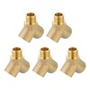uxcell Brass Tee Pipe Fitting, 3/8" x 3/8" x 3/8"