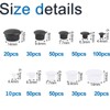 INCREWAY 500Pcs Plastic Hole Plugs Assortment Kit Screw Caps for