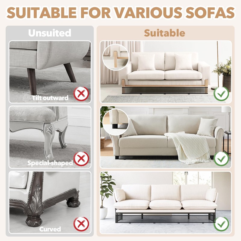 sunoyar Bed Couch Blocker, L394 x H4