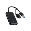 Elecom U3H-CA4004BBK USB HUB 5Gbps Type-C Adapter Compact 4-Port Black