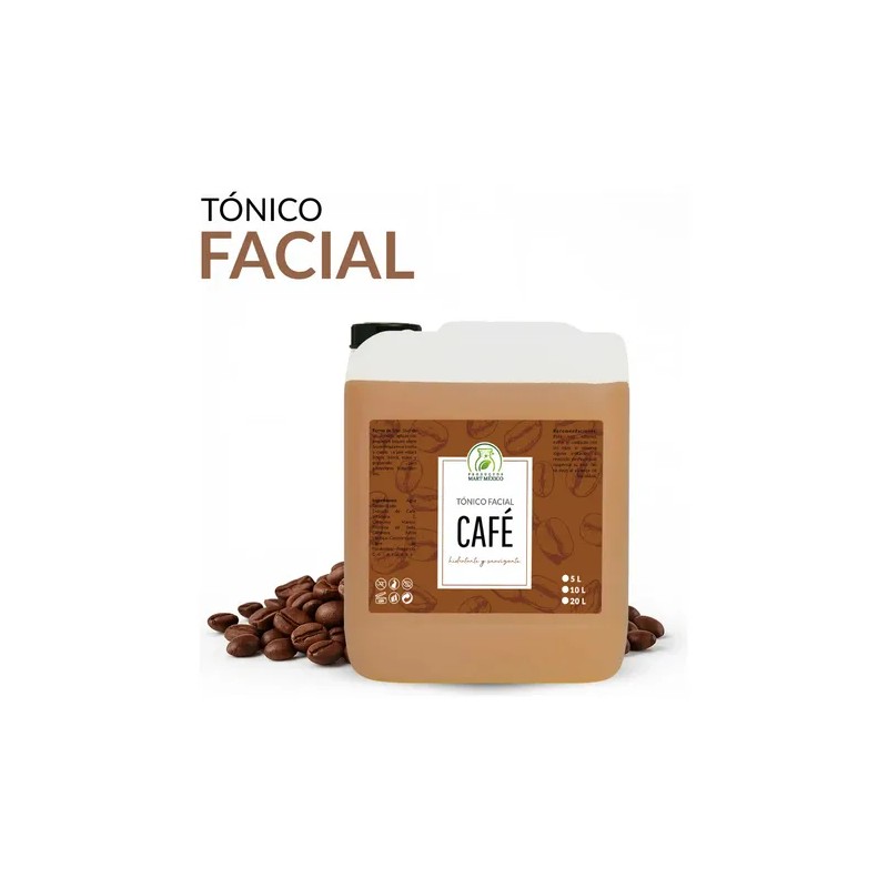 Tónico Facial Café 5L Productos Mart Mexico Hidratante Antioxidante Rostro