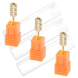 VICASKY 3pcs Tungsten Carbide Nail Drill Bits for Manicure Metal Nail Grinding for Home Salon Easy to Install and Use