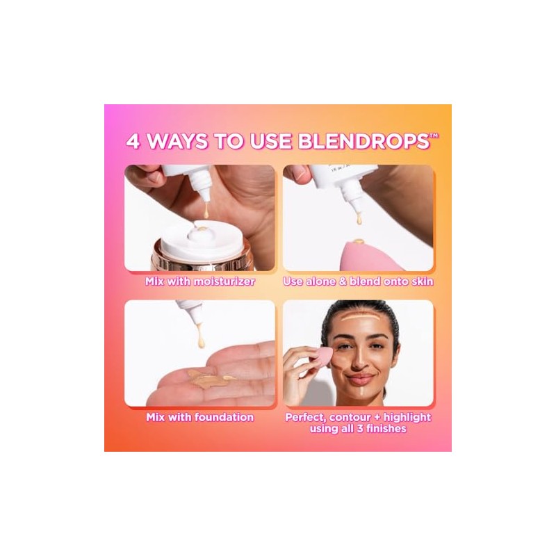 BeautyBio Perfecting BLENDROPS. Broad Spectrum SPF 40 Oil Invisible Finish