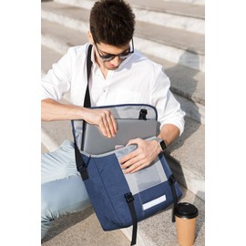 OIWAS Men's Shoulder Bags Large for 14/15.6 Inch Laptop Messenger Bag Men Messenger Bag Women's Work Bag Tablet Business Laptop Bag Briefcase Bag Office Uni Travel Everyday, blue, Utility