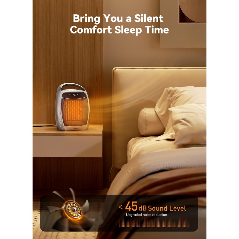 GiveBest Digital Space Heater, 1500W Portable Electric Heater for Indoor