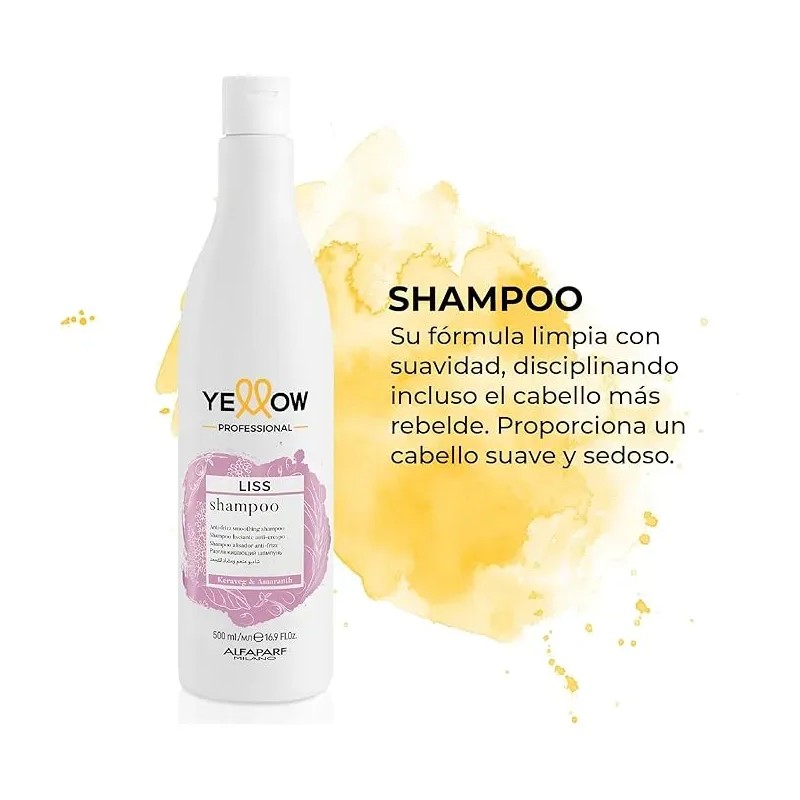 Kit Liss Yellow Shampoo Control Frizz 2 Pz 500 Ml