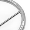 5-Spoke Destroyer Style Stainless Boat Steering Wheel, Marine Steering Wheel