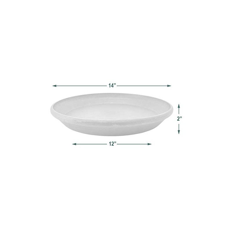 Arcadia Garden Products PSW Pot Collection Plant Saucer Drip Tray,