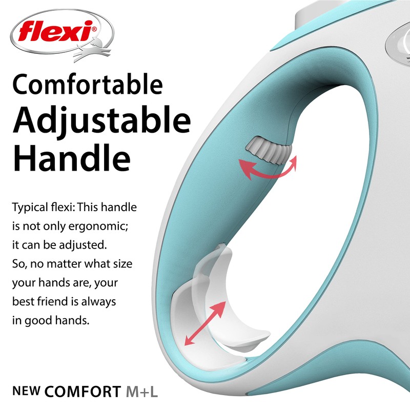 Flexi New Comfort Tape Grey & Light Blue Medium 5m