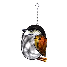 Evergreen Garden Beautiful Metal and Mesh Chickadee Shaped Bird Feeder - 8 x 16 x 3 Inches Fade and Weather Resistant Indoor/Outdoor Decoration for Homes, Yards and Gardens