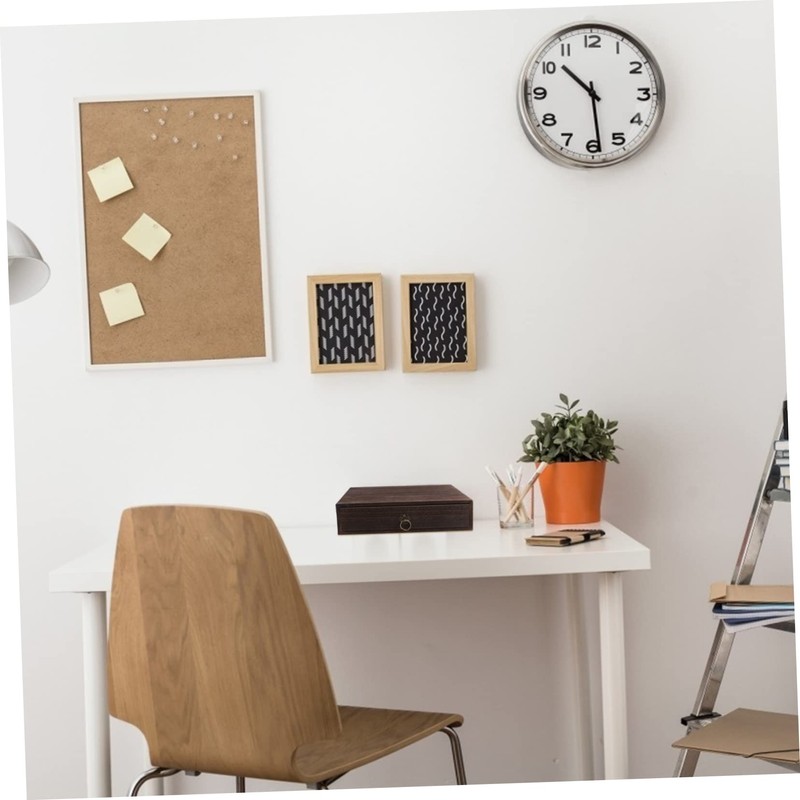 TEHAUX 1pc Retro Wooden Desktop Drawer Organizer Solid Wood Storage