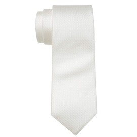 FORMAL Formal Necktie, Made in Japan, 100% Silk, Ceremonial Occasions, White, white-2 plaid