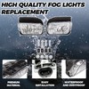 HECASA Pair Bumper Fog Lights Compatible with 2003-2007 Chevy Silverado