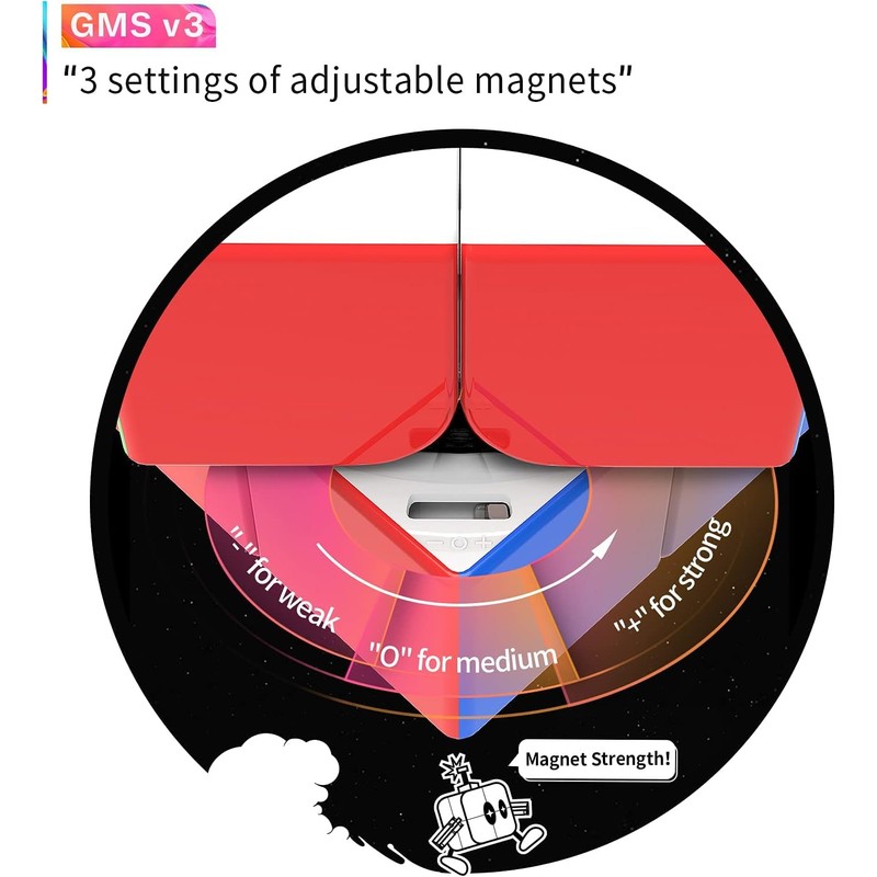 GAN 251 M Leap Puzzle Cube, 2x2 Stickerless Magnetic Speed