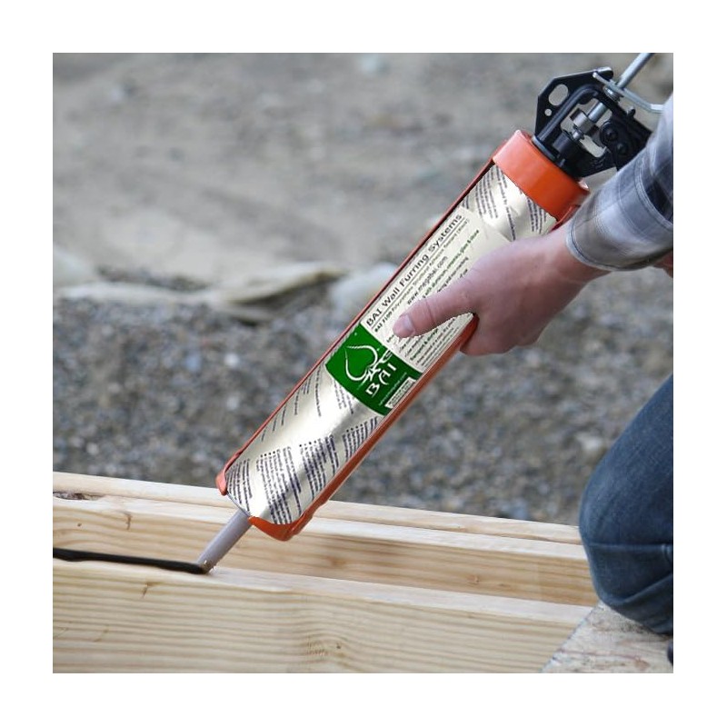 BAI Polyurethane Structural Silicone Adhesive Sealant, Black, 20 oz. Sausage