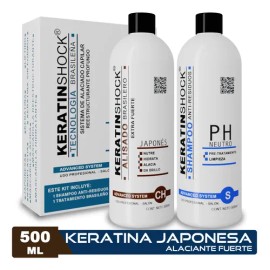 Keratinshock Alaciante Japonés +shampoo Kit 500ml