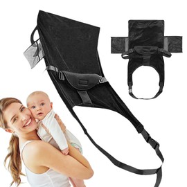 EUBEISAQI Airplane Toddler Bed, Expandable Airplane Bed for Kids Baby Plane Traveling Sleeping Gear With Adjustable Safety Straps Airplane Must Haves for Car Flight Family Trip