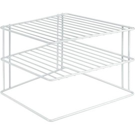 Metaltex Silos 364202095 Corner Shelf Insert 2 Levels 25 x 25 x 19 cm White