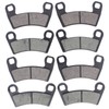 MOTOKU Front and Rear Brake Pads for Polaris RZR 900