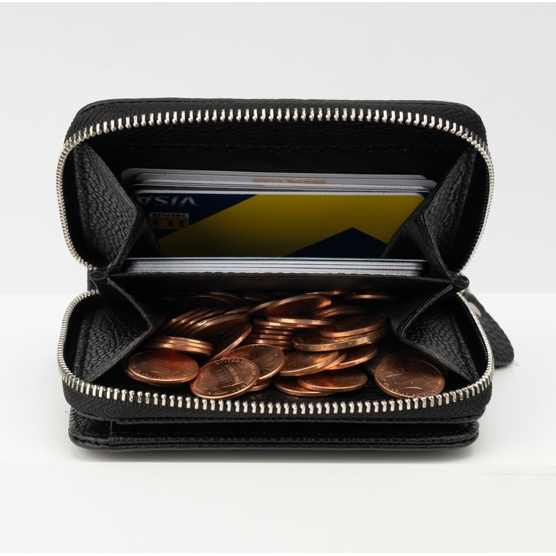 XINNSTAR Genuine Small Wallet for Women, Slim RFID Blocking Credit