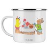 Mr. & Mrs. Panda Camping Emaille Tasse Ostern Frühstück -