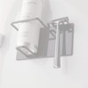 Yamazaki 5513 Magnetic Bathroom Shaving Cream & Shaver Holder, Black,
