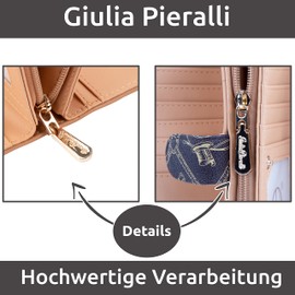 Women's Space Saving Wallet, Fashionable Purse, Multiple Compartments, XXL, Coffee