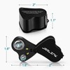JARLINK 30X 60X Illuminated Jewelers Loupe Magnifier, Foldable Jewelry Magnifier