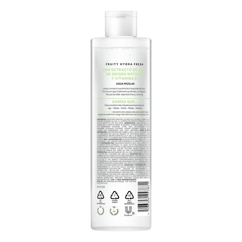 Agua Micelar Fruity Hydra Fresh 300 Pond