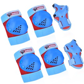 knee pads and elbow pads for kids Wrist Guards Protective Gear 3 in 1 Set, for 3-15 Years Child Roller Skates, Inline Skating, Cycling, BMX Bike, Skateboard, Scooter Riding and Outdoor Extreme Sports