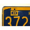 1959 Pennsylvania License Plate Registration Sticker, PA, Classic, Vintage, Tag