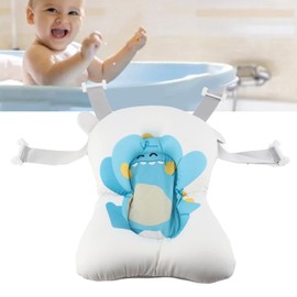 Baby Bath Mat, Soft Sink Baby Bath Tub, Comfort Cushion Infant and Baby Bathtub, Baby Bath Cushion Soft Anti-Slip Bath Pad, Baby Bathtub Pad Supporter for Infants(Blue)