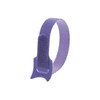 8 Inch Purple Hook and Loop Tie Wrap - 50