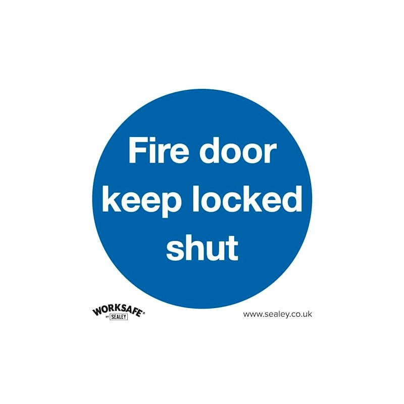 Mandatory Safety Sign - Fire Door Keep Locked Shut -