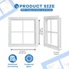 COLORPAPA 2 Pack Shed Windows, 12"x12" Transom Window Fixed Design