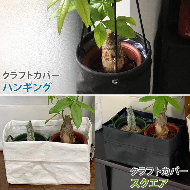 Yamazen Y-S PP-PCS-P-WH Planter Cover, House Plants, Can Store No.