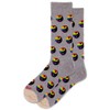 HOTSOX Men's Pride Yin Yang Crew Socks 1 Pair Pack,
