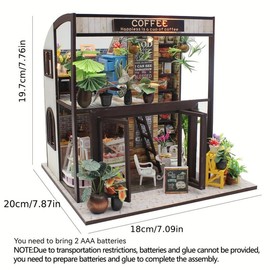 DIY Wooden Book Nook Kit, 1 Box DIY Miniature House Kit, 3D Desktop Decoration Ornament, DIY Model Kit, Dollhouse 3D Home Decorations, Bedroom Decor Stocking Fillers Gift