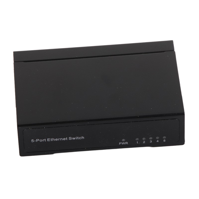 5 Port 10/100Mbps Ethernet Switch Plug and Play Unmanaged Home