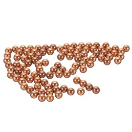 Sourcing Map 100 Pcs Precision Solid Copper Bearing Balls 3.5mm Pure Copper Ball Spheres for Machinery, Automotive, and DIY