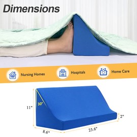 Blanket Lifter for Feet Bed Sheet Raiser Foot Block Pillow Cradle Tent Sleep Support Supplies Holder Foam Wedge for Toes Pain Leg Knee Ankle Post Surgery Recovery Hospital Assistance Device