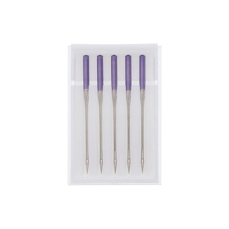 Agujas Janome Punta Morada para Máquina de Coser, Tamaño 90/14