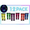 GLOW Arte 12 Pinturas Body Paint Neon Luminosas Glow Cuerpo/cara+regal