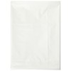 Unique Rectangular Plastic Table Cover, 54" x 108", White
