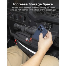 KEMIMOTO UTV Roll Cage Storage Bag Universal 1680D Waterproof Grab Handle Storage Bag Dimensions 11" x 5" Side by Side Accessories Compatible with UTV, ATV, Golf Cart, Bike, Off-road Vehicle