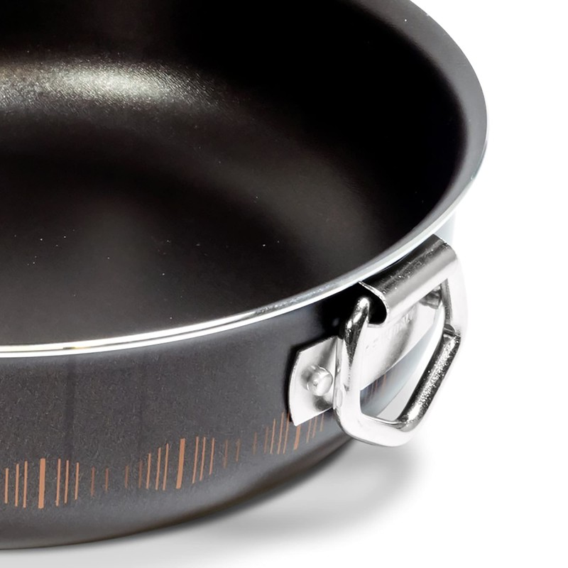 ALLUFLON Costanza Backform 20 cm, Aluminium, schwarz, 20