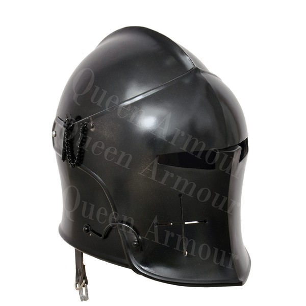 Queen Armour Medieval Barbuta Helmet Knight Templar Crusader Armour Helmet